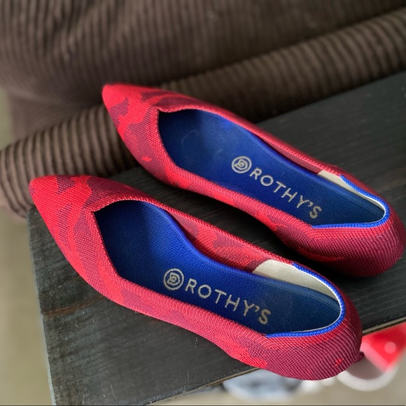 Rothy’s The Point - Red Camo + Point Insole - Picture 3 of 10